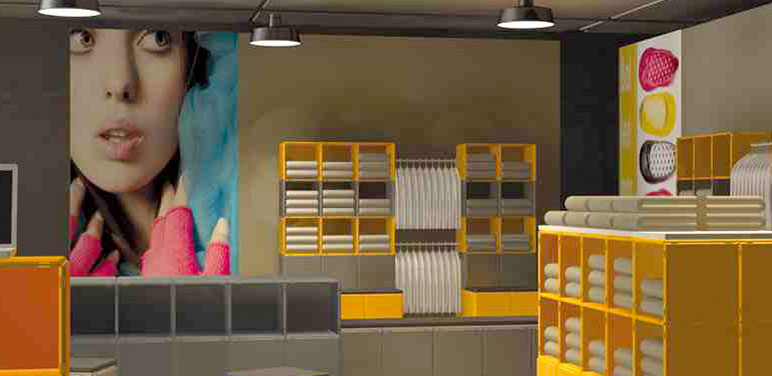 qubing shelf system: modular and expandable for trade fairs